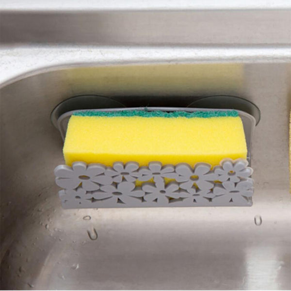 Kitchen Bathroom Drying Rack Toilet Sink Suction Sponges Holder Rack Suction Cup Dish Cloths Holder Scrubbers Soap Storage