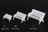 XBJ029 Mini Garden Ornament Miniature Park Seat Bench 2pcs Craft Fairy Dollhouse Decor DIY sand table model material