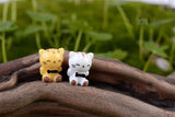 XBJ127 Mini 8pcs Two-color kitten decoration supplies moss micro landscape deco  Garden deco Creative handicrafts