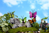 XBJ151 Mini 8pcs Simulation butterfly decoration supplies moss micro landscape deco  Garden deco Creative handicrafts