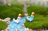 XBJ099 Mini 5pcs Top dolphin decoration supplies moss micro landscape deco  Garden deco Creative handicrafts