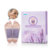 Lavender Detox Foot Pads Patches Adhesive Premium Organic Herbal Cleansing Patches K03601 12pcs/box