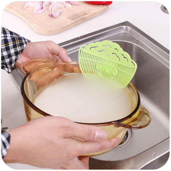Leaf Shape Rice Wash Sieve Beans Peas strainer Cleaning colander Gadget Rice Washing Device kitchen cooking tools