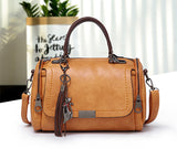 Woman Bags  Crossbody Bags For Women Retro Vintage Ladies Leather Handbags Women Tassel Shoulder Bag Female Zipper