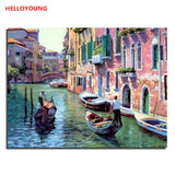 Gold Coast DIY Handpainted Oil Painting Digital Painting by numbers oil paintings chinese scroll paintings Home Decoration