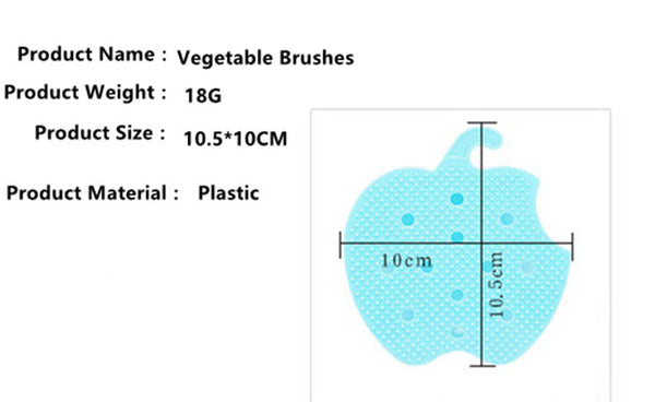 Apple shape Multi-function Vegetable & Fruit Brush Potato Easy Cleaning Tools Kitchen Home Gadgets