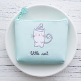 10pcs/lot Fashion Mini Canvas Coin Purse Small Women Wallet Female Purse Korean Cartoon Lovely Style  Purse Coin Purse Money Bag