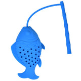 Fish Design Food Grade Silicone Loose Tea Leaf Infuser Herbal Spice Infuser Filter Strainer Drinkware