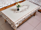 BZ318 Europe Polyester Tablecloth Embroidered Tablecloth Square Floral Home Hotel Wedding Table Cover Decorative toalha de mesa