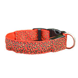 LED Dog Collar Light Flash Leopard Collar Puppy Night Safety Pet Dog Collars Products For Dogs Collar Colorful Flash Light Neck