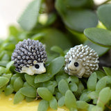 XBJ057 Miniature Hedgepig Set of 3pcs  Resin Hedgehog Figurine Garden Flower Pot Home Decoration