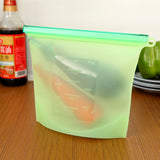 4pcs Reusable Silicone Vacuum Food Fresh Bags Wraps Fridge Food Storage Containers Refrigerator Bag Kitchen Colored Bag