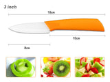 High quality brand Paring Fruit Utility 3" 4" 5" 6" inch + peeler + Acrylic Holder Block Chef Kitchen Ceramic Knife Sets