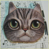 Coin Purses Wallet Ladies 3D Cat Dog Face Animal Change Money Bag Fashion Cute Small Zipper bag for Women Change Purse Pouch