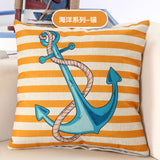 BZ053 Luxury Cushion Cover Pillow Case Home Textiles supplies Lumbar Pillow Marine life decorative throw pillows chair seat