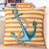 BZ053 Luxury Cushion Cover Pillow Case Home Textiles supplies Lumbar Pillow Marine life decorative throw pillows chair seat