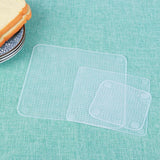 4Pcs/lot Reusable Silicone Wrap Seal Food Fresh Keeping Wrap Lid Cover Stretch Vacuum Food Wrap Kitchen Tools