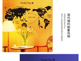 World Map Wall Stickers Office Decoration World Map Paster - intl