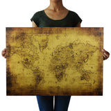 71x51cm Large Vintage Style Retro Paper Poster Globe Old World Map Gifts