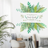fresh green garden plant baseboard wall sticker home decoration mural decal living room bedroom decor