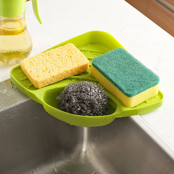 Kitchen Sink Corner Storage Rack Sponge Holder Wall Mounted Dishes drip rack Bathroom Soap Dish Wall Storage Rack