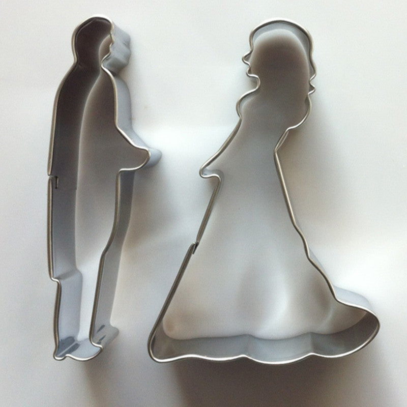 Bride And Groom Wedding Cookie Mold Cake Chocolate Egg Fondant Mould Biscuit Pastry Set Kitchen Baking DIY Tools Secondary image
