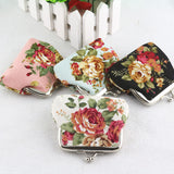 Hot Sale Women Coin Purse Cute Wallet Lady Retro Vintage Flower Small Wallet Hasp Purse Kawaii Bag Clutch Bag