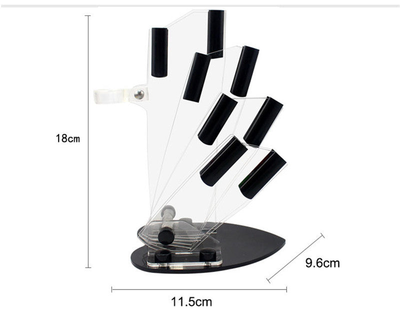 brand high quality kitchen knife ceramic knife set 3" 4" 5" 6" inch + peeler + Transparent Acrylic Stand kitchen