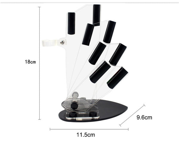 brand high quality kitchen knife ceramic knife set 3" 4" 5" 6" inch + peeler + Transparent Acrylic Stand kitchen