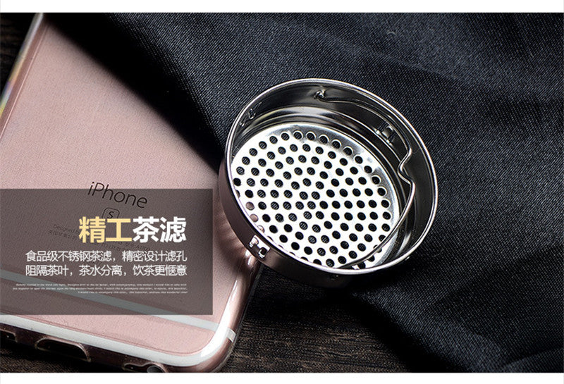 1PC 500ml My Water Portable Double Glass Bottle Hot Transparent Filter Office Tea Bottle
