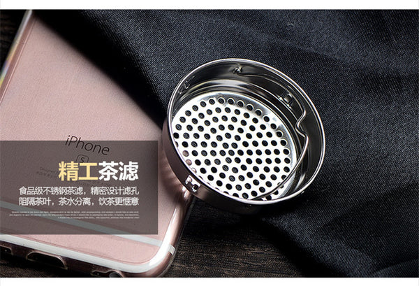1PC 500ml My Water Portable Double Glass Bottle Hot Transparent Filter Office Tea Bottle