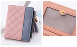 Tassels Zipper&Hasp Women Wallet For Coin Card Cash Invoice Fashion Lady Wallets Small Purse Short Solid Female Clutch Carteras