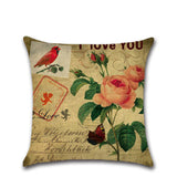BZ296 New American Country Roses Pillow Cushion Cover Pillowcase Sofa/Car Cushion /Pillow  Home Textiles supplies