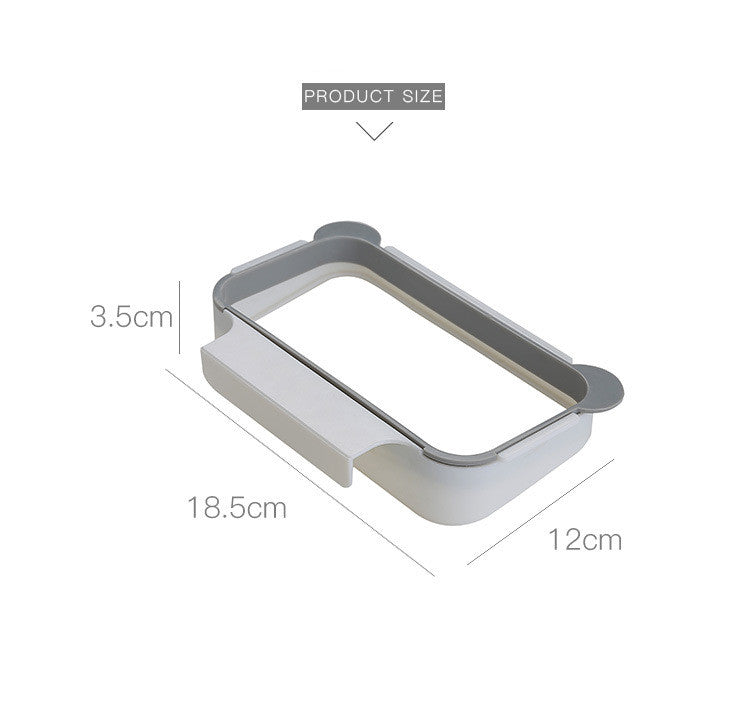 1PC Cupboard Door Back Trash Rack Storage Garbage Bag Holder Hanging Kitchen Cabinet Hanging Trash Rack Kitchen Gadgets Main image