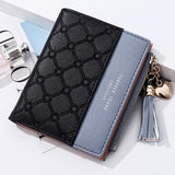 Tassels Zipper&Hasp Women Wallet For Coin Card Cash Invoice Fashion Lady Wallets Small Purse Short Solid Female Clutch Carteras