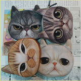 Coin Purses Wallet Ladies 3D Cat Dog Face Animal Change Money Bag Fashion Cute Small Zipper bag for Women Change Purse Pouch