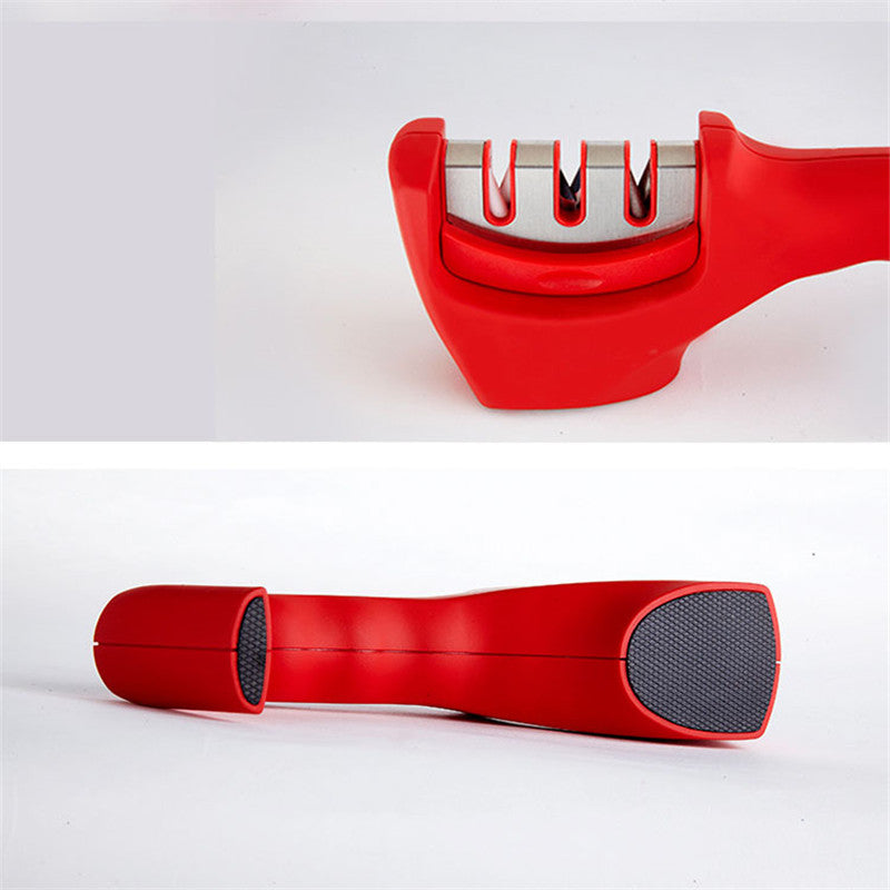 Brand 3 Stages (Diamond & Tungsten steel & Ceramic) Kitchen Knife Sharpener ,Sharpening Stone Household Knife Sharpener