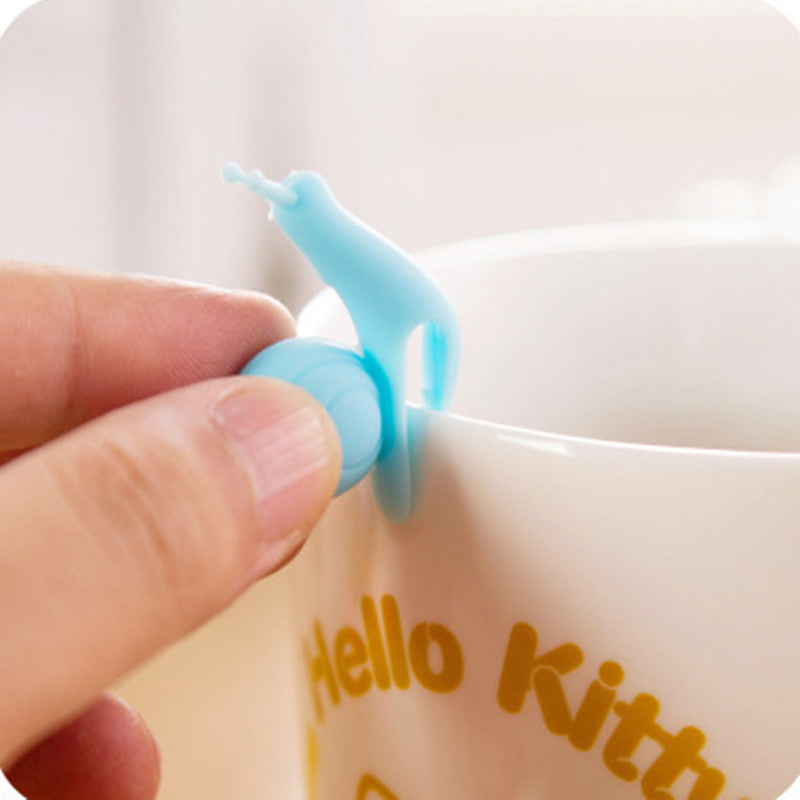 CJ058 Cute Snail Shape 10 pcs/Set Tea Bag Clip Cup Mug Tea Infusers Strainer Clips Party Decor Silicone Tea Bag Holder Secondary image