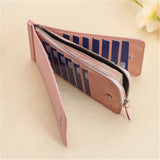 Woman wallet card bag European&American style High quality leather Card & ID Holders Long zipper wallet clip