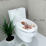HELLOYOUNG  32*39 cm sticker WC cover toilet pedestal toilets stool toilet lid sticker WC home decoration bathroom Accessories