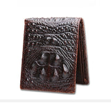Crocodile pattern men's short wallet leisure wallet High-quality genuine leather Spring and summer new leather wallet