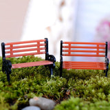 XBJ041 Park bench 1 pc child seat recliner moss micro landscape ornaments and more meat and more meat jewelry Creative Decorat