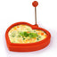 Brand heart shape Silicone Egg Mold Egg Omelette device Cooking Tool Mould with Metal Handle