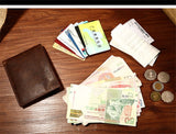 Long business and leisure hand holding High-quality cow leather multi-card purse Genuine Leather men's wallet