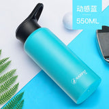 Vacuum Insulated Bike Bicycle Cycling Sports Water Bottle Stainless Steel Flask Jar Leak-proof Canteen 550mL 750mL