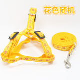 Adjustable Breathable Nylon Dog Harness and leash set Pet Vest Rope Dog Chest Strap Leash Set Collar Leads Harness for small dog