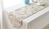BZ384 American Country Tower Customized cotton ancient British style decoration cabinet's gift linen table runner