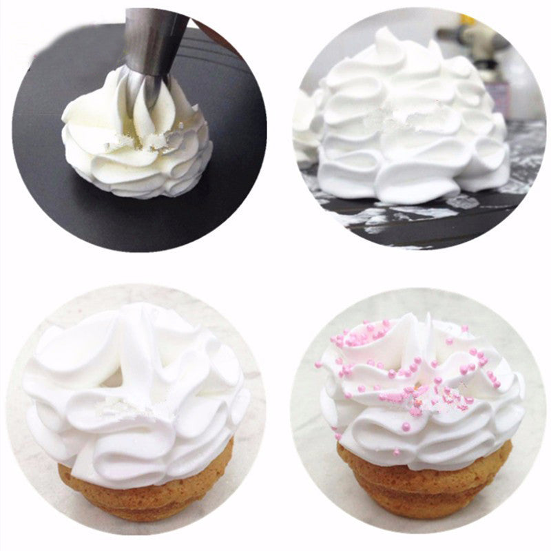 Torch Russian 1 pcs 2 Design Tulip Nozzle Cake Stainless Steel Baking Nozzle Cupcake Piping Nozzles Nozzles Tips