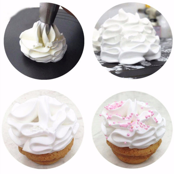 Torch Russian 1 pcs 2 Design Tulip Nozzle Cake Stainless Steel Baking Nozzle Cupcake Piping Nozzles Nozzles Tips