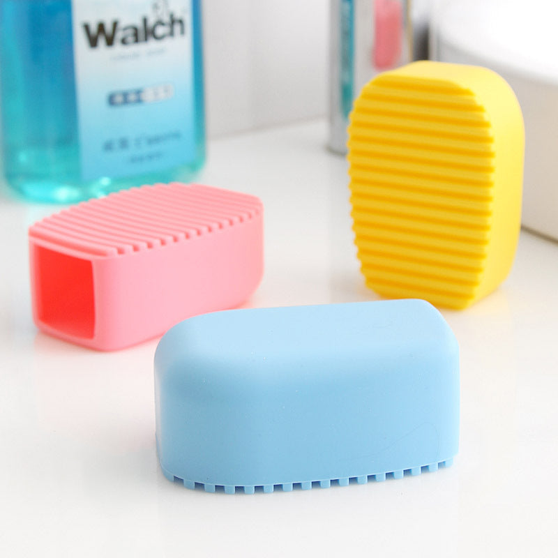 Convenient Colorful 1 pc Cleaning Washing Flexible Scrub Brush Hand-held Mini Washboard Antiskid Creative